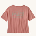 T-shirt à poche biologique facile à couper Lost and Found de Patagonia pour femmes - Rose Sunfade