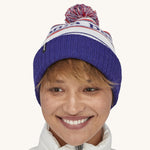 Bonnet à Pompon Patagonia Powder Town Beanie - Park Stripe / Viking Blue