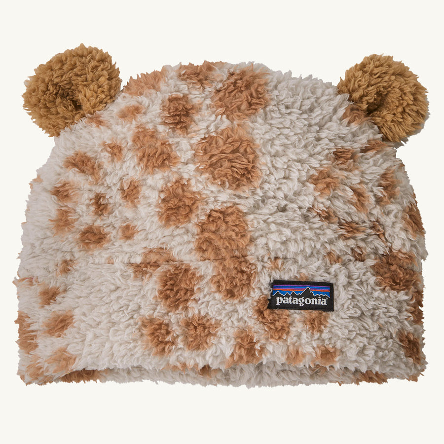 Patagonia Little Kids Furry Friends Hat - Venado / Shroom Taupe on a plain background.