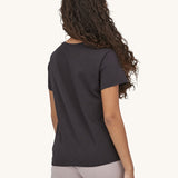 Patagonia Women's Regenerative T-Shirt - Ink Black