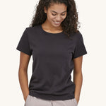 Patagonia Women's Regenerative T-Shirt - Ink Black