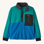 Patagonia Kids Microdini 1/2 Zip Fleece Top - Vessel Blue