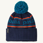 Patagonia Kids Powder Town Beanie Hat - Park Stripe / New Navy