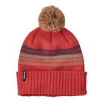 Patagonia Kids Powder Town Beanie - Forest Stripe Knit: Sumac Red