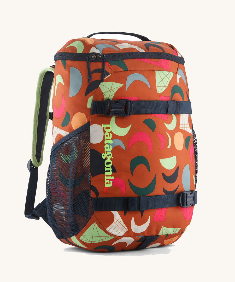 Patagonia Kids Refugito Day Pack 18L in a Mirage design on a plain background. 