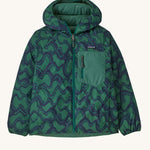 Patagonia Kids Reversible Down Hoody - Conifer Green