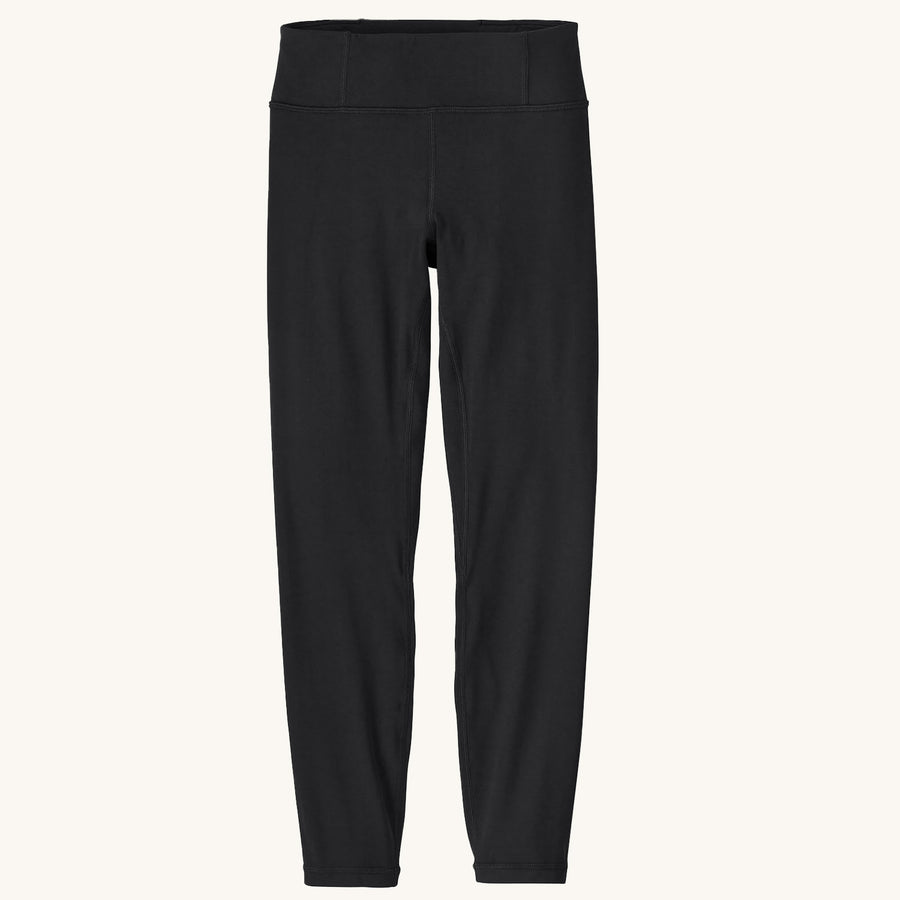 Patagonia Kids Maipo Sports Leggings - Black on a plain background.