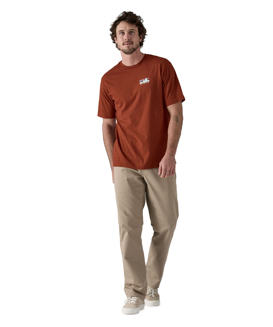 Patagonia Men's 73 Skyline Organic T-Shirt Burnished Red