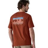 Patagonia Men's 73 Skyline Organic T-Shirt - Burnished Red