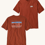 Patagonia Men's 73 Skyline Organic T-Shirt - Burnished Red