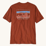 Patagonia Men's 73 Skyline Organic T-Shirt - Burnished Red