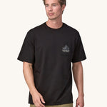 Patagonia T-shirt Chouinard Crest Pocket Responsibili pour hommes - Pufferfish Gold