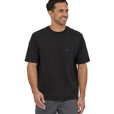 Patagonia Men's Boardshort Logo Pocket Responsibili-Tee - Ink Black