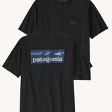 Patagonia Boardshort Logo Pocket Responsibili-Tee pour homme - Noir encre