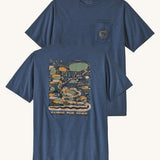 Patagonia Men's Commontrail Pocket Responsibili-Tee - Utility Blue