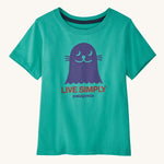 Patagonia Regenerative Organic Cotton Little Kids Graphic T-Shirt - Live Simply Seal: Fresh Teal