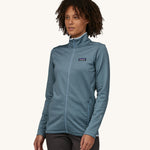 Patagonia Women's R1 Daily Jacket - Light Plume Grey / Steam Blue X-Dye