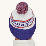 Bonnet à Pompon Patagonia Powder Town Beanie - Park Stripe / Viking Blue