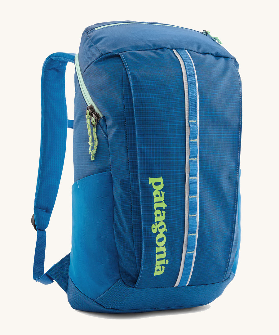 Patagonia Black Hole Recycled Backpack 25L - Vessel Blue, on a cream background