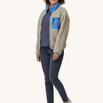 Patagonia Women's Synchilla Fleece Jacket - Oatmeal Heather/Blue Bird