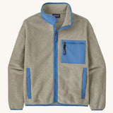 Patagonia Women's Synchilla Fleece Jacket - Oatmeal Heather/Blue Bird