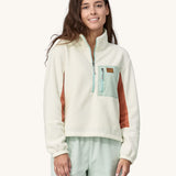 Patagonia Women's Microdini 1/2 Zip Fleece Pullover - Birch White