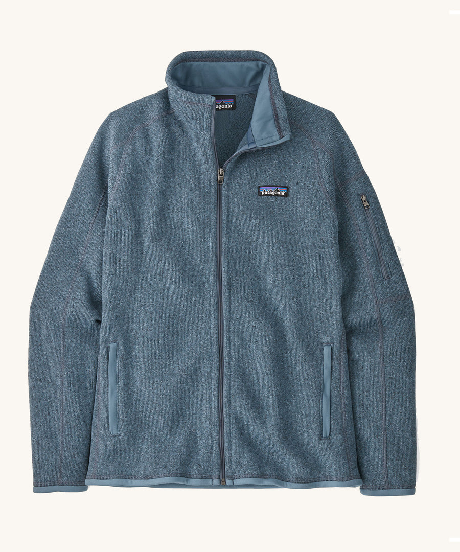 Patagonia Women's Better Sweater Jacket Utility Blue on a plain background