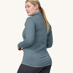 Patagonia Women's R1 Daily Jacket - Light Plume Grey / Steam Blue X-Dye