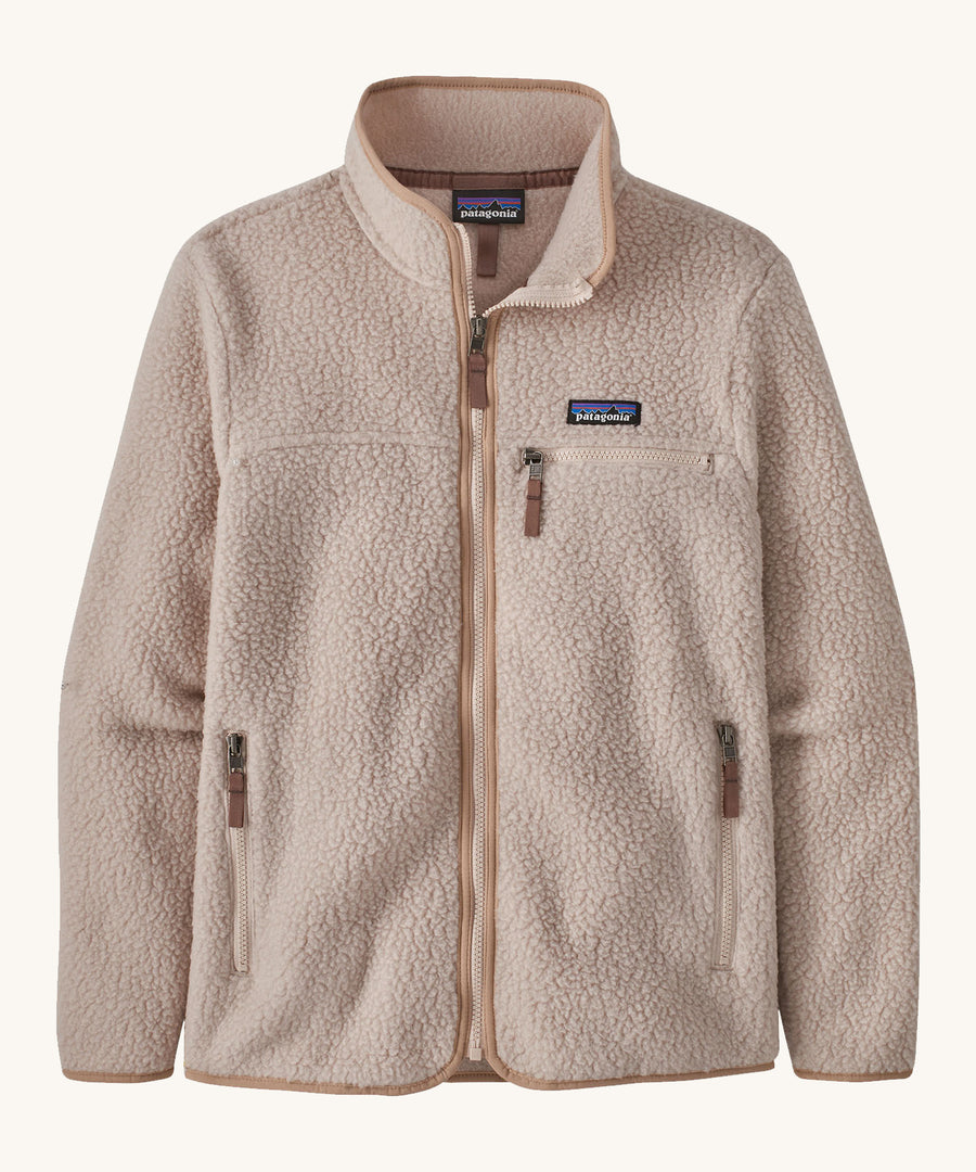 Patagonia Women's Retro Pile Jkt  Shroom Taupe on a plain background