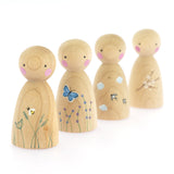 Peepul Signs of Spring Peg Doll Set