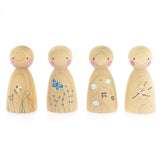 Peepul Signs of Spring Peg Doll Set