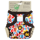 Petit Lulu AIO Pocket Nappy H&L - King Of The Jungle