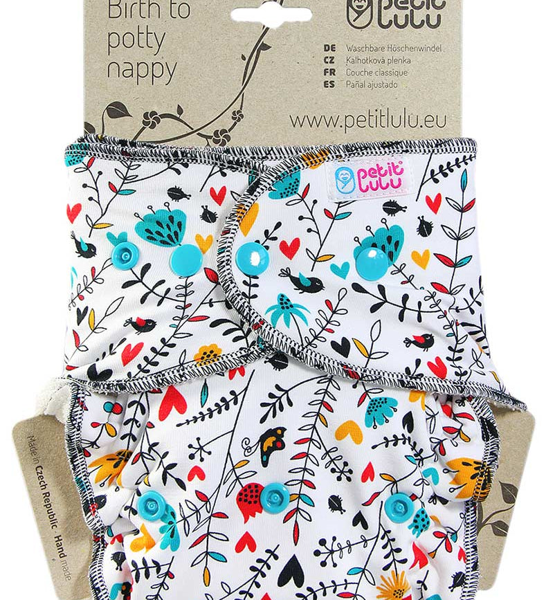 Petit Lulu One-Size Fitted Nappy Snaps