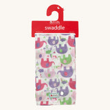 Piccalilly Baby Muslin Swaddle - Pink Elephant