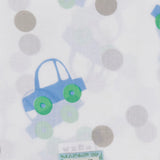 Piccalilly Baby Muslin Swaddle - Beep Beep