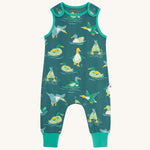 Piccalilly Duck And Dive Organic Dungarees