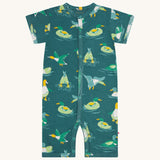 Piccalilly Duck And Dive Organic Shortie Romper