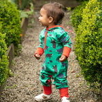 Piccalilly Mountain Bear Hooded Playsuit being worn by child