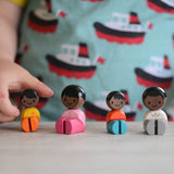 Plan Toys Black Skin, Black Hair Family PlanWorld