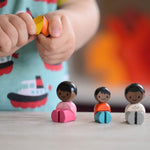 Plan Toys Black Skin, Black Hair Family PlanWorld