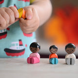 Plan Toys Black Skin, Black Hair Family PlanWorld