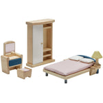 Plan Toys Ensemble de meubles de maison de poupées pour chambre à coucher