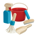 Plan Toys Cleaning Role Play Set including wooden squeegee