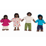 Plan Toys Dolls House Family - Peau noire, cheveux noirs