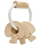 Plan Toys Hochet clé naturel pour bébé