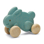 Plan Toys Push Along Bunny - Blue