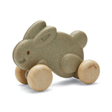 Plan Toys Push Along Bunny - Grey