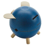 Plan Toys Blue Piggy Bank