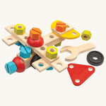 The PlanToys 40-Piece Construction Set on a plain background.