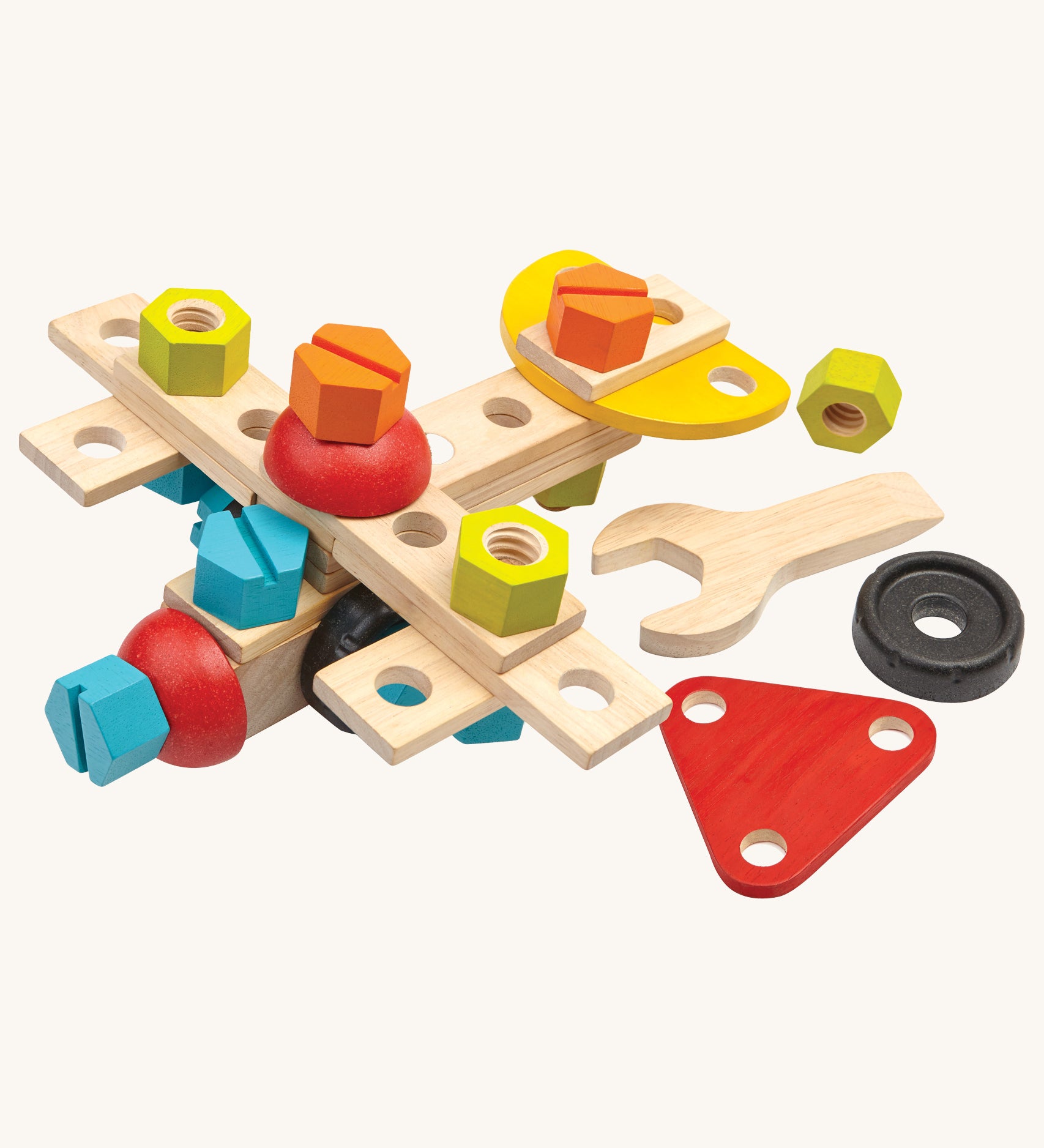 The PlanToys 40-Piece Construction Set on a plain background.